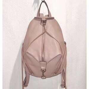 Rebecca Minkoff Julian Backpack In Doe Convertible Pink Leather 12x9x5 - VGC